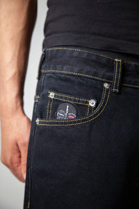 BLOODTIED BAGGY JEANS [DARK NAVY WASH]