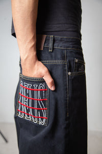 BLOODTIED BAGGY JEANS [DARK NAVY WASH]