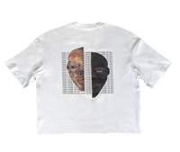SPLIT FACE HIGH REZ TEE [WHITE]